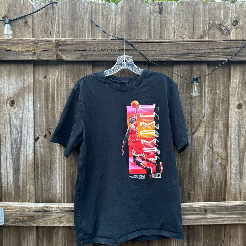Jordan Black Tee with Red Graphic